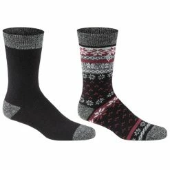 Best reviews of 💯 Budget 🌟 Columbia Men's Nordic Thermal Crew 🧦 🧦 Socks - 2-Pack Black ⌛ 😍