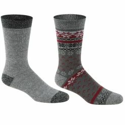 Coupon ❤️ Best Pirce 💯 Columbia Men's Nordic Thermal Crew 🧦 🧦 Socks - 2-Pack Gray 😍 🔥