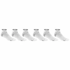 Outlet 🤩 Top 10 🔔 Wilson Men's Performance Low-Cut 🧦 🧦 Socks - 6-Pack White 😀 🌟