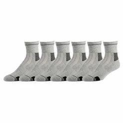 Deals 🥰 Best reviews of ⌛ Wilson Men's Performance Quarter Crew 🧦 🧦 Socks - 6-Pack Gray 🔥 ❤️