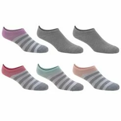 Outlet 🌟 Wholesale 🎉 Sof Sole 👩 Women's Fashion No-Show 🧦 🧦 Socks - 6-Pack White/Grey Combo 🔥 😍