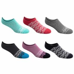 Promo 🧨 Cheapest 🔔 Sof Sole 👩 Women's Fashion No-Show 🧦 🧦 Socks - 6-Pack Assorted Print 😍 😀