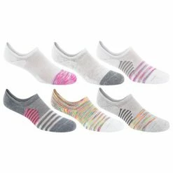 Outlet 🎁 Best Sale 🧨 Sof Sole 👩 Women's Ultra No-Show 🧦 🧦 Socks - 6-Pack Gray Combo 👏 🔔