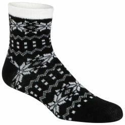 Flash Sale 👏 New ✔️ Sof Sole Fireside 👩 Women's Cozy 🧦 🧦 Socks Black/White 😀 ✔️