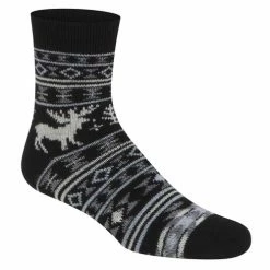 Best Sale 💯 Cheapest ⭐ Sof Sole Fireside 👩 Women's Cozy 🧦 🧦 Socks Black/Charcoal 😀 😉