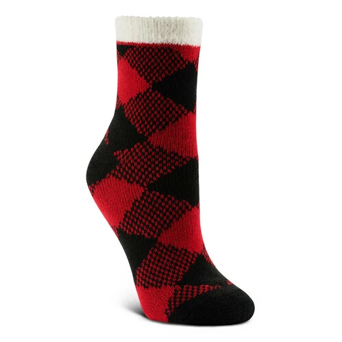Hot Sale β¨ Hot Sale π Sof Sole Fireside Lodge Crew 𧦠𧦠Socks Red/Black/White βοΈ π