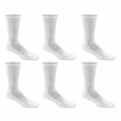 New ⌛ Cheapest 🔥 Sof Sole Men's All-Sport Crew 🧦 🧦 Socks 6-Pack White 🛒 😉