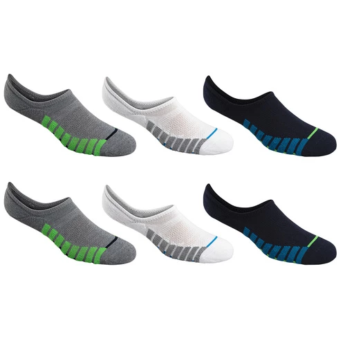 Hot Sale π Buy π Sof Sole Men's Ultra-Low No-Show 𧦠𧦠Socks - 6-Pack Grey/Blue/White β π