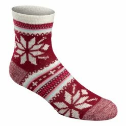 Best Pirce ✨ Buy 😀 Fireside Lodge Crew 🧦 🧦 Socks Red Combo ✔️ ⌛