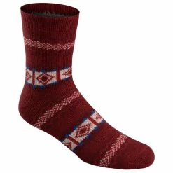 Outlet ✔️ Deals 🔔 Fireside Lodge Crew 🧦 🧦 Socks Burgundy ⌛ ❤️