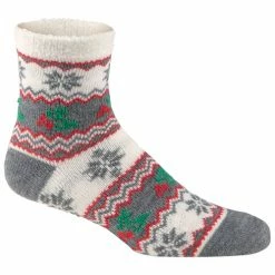 Promo 🥰 Buy 🧨 Fireside Cozy Lodge 🧦 🧦 Socks Gray/Red 😍 ❤️