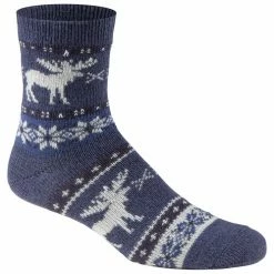 Promo 🤩 Wholesale 🧨 Fireside Cozy Lodge 🧦 🧦 Socks Blue 🎁 🌟