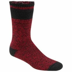 Coupon 👍 Brand new 🤩 Heat Holders Block Twist 🧦 🧦 Socks Charcoal/Red ⌛ 👍