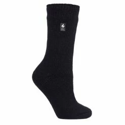 Best Sale 🎉 Discount 🌟 Heat Holders 👩 Women's LITE Dahlia Solid 🧦 🧦 Socks Black ✔️ 🛒