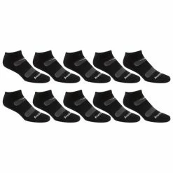 Promo 🌟 Buy 🌟 Saucony Men's Legacy No Show 🧦 🧦 Socks- 10-Pack Black 🛒 🛒