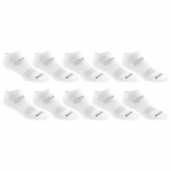 Deals 🌟 Coupon 🔥 Saucony Men's Legacy No Show 🧦 🧦 Socks- 10-Pack White 🌟 ✔️