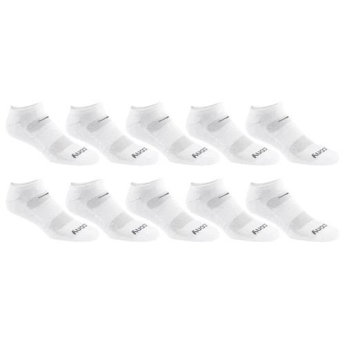Deals π Coupon π₯ Saucony Men's Legacy No Show 𧦠𧦠Socks- 10-Pack White π βοΈ