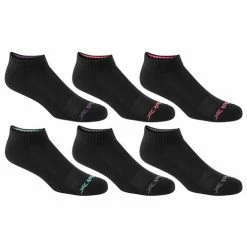 Wholesale 😀 Flash Sale ⭐ Reebok 👩 Women's Vector Quarter-Crew 🧦 🧦 Socks - 6-Pack Black ⌛ ✨