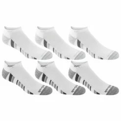 Outlet 🌟 Brand new 😀 Reebok Men's Vector Low-Cut 🧦 🧦 Socks - 6-Pack White 🔔 💯