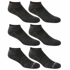 Best Sale 🔥 Budget ⭐ Reebok Men's Vector Low-Cut 🧦 🧦 Socks - 6-Pack Black/Grey/Red 🛒 👏