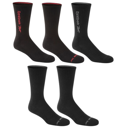 Wholesale π Best reviews of β€οΈ Reebok Men's Vector Crew 𧦠𧦠Socks - 5-Pack Black π β