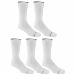 Flash Sale 🔔 Buy 🔔 Reebok Men's Vector Crew 🧦 🧦 Socks - 5-Pack White 😀 🔥