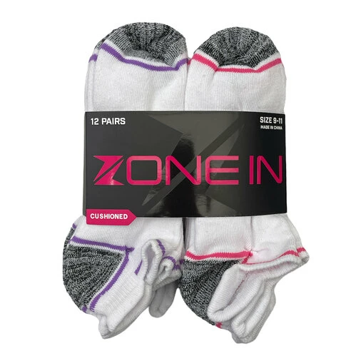 Deals π Top 10 π Zone In π© Women's Cushioned No Show 𧦠𧦠Socks - 12-Pack Assorted π π