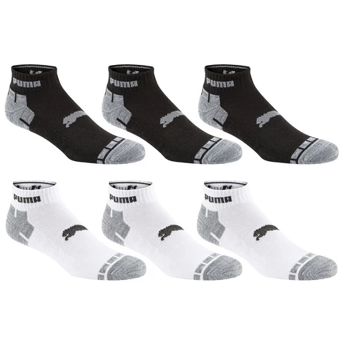 Flash Sale π Top 10 π₯° Puma Men's Dry Cell Quarter-Crew 𧦠𧦠Socks - 6-Pack White/Black βοΈ β
