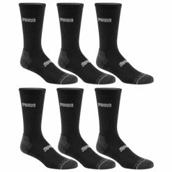 Flash Sale 🎁 Deals 🔥 Puma Men's Dry Cell Crew 🧦 🧦 Socks - 6-Pack Black 🛒 🌟