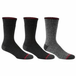 Coupon 🤩 Hot Sale 😍 Avalanche Men's Full Terry Crew Box Set Of 🧦 🧦 Socks - 3-Pack Dark Gray ⭐ 🌟