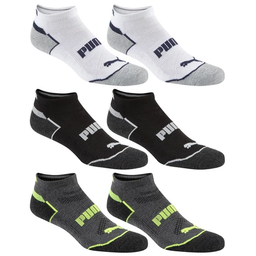 Cheap π Best Sale π Puma Men's Dry Cell Low-Cut 𧦠𧦠Socks - 6-Pack White/Gray/Black π π₯