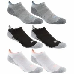 Best Sale 😀 Flash Sale 😍 Puma 👩 Women's Dry Cell Tab Low-Cut 🧦 🧦 Socks - 6-Pack White/Gray/Black 🌟 ⭐