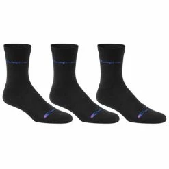 New ⭐ New 🤩 Champion Men's Compression Mid-Crew 🧦 🧦 Socks - 3-Pack Black ⭐ 👍