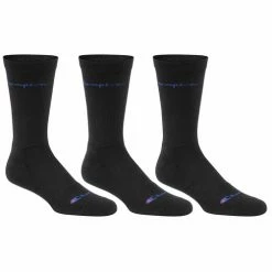 Deals 🤩 Buy 👍 Champion Men's Compression Crew 🧦 🧦 Socks - 3-Pack Black 😍 🛒