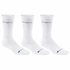 Best deal 💯 Best Pirce 😍 Champion Men's Compression Crew 🧦 🧦 Socks - 3-Pack White 🎉 😍