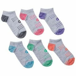 Outlet 😉 Best Sale 🤩 Champion 👩 Women's No-Show 🧦 🧦 Socks - 6-Pack Gray Multi 😀 🎁