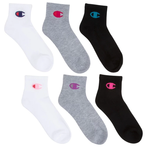 Coupon โค๏ธ Budget ๐ฏ Champion ๐ฉ Women's Ankle ๐งฆ ๐งฆ Socks - 6-Pack White/Gray/Black โค๏ธ ๐ฅ