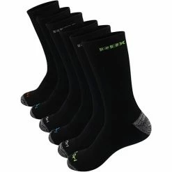 Cheap ✨ Discount ✔️ RBX Men's Cushion Crew 🧦 🧦 Socks - 6-Pack Black ✔️ 🥰