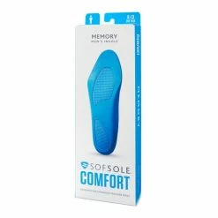 Cheap ✨ Buy 😀 Sof Sole Men's Memory Plus Insoles Gray ⌛ 🎁