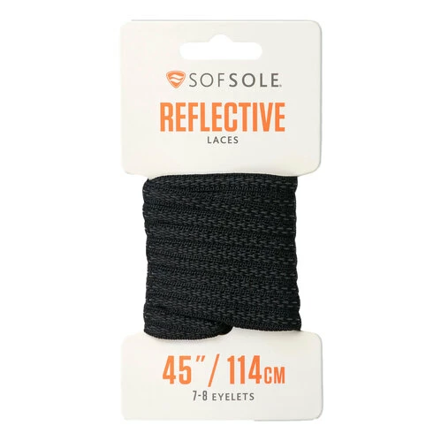 Wholesale π Best Sale π Sof Sole Sof Sol Reflective Oval Laces Black π π