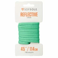 Deals 🛒 Best Sale 💯 Sof Sole Sof Sol Reflective Oval Laces Green ⌛ 👍