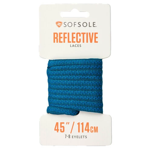 Wholesale π₯ Best Pirce π Sof Sole Sof Sol Reflective Oval Laces Blue β€οΈ π