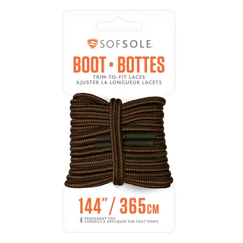 Flash Sale β New β€οΈ Sof Sole Trim-to-Fit 144" Boot Laces Black/Brown π β¨