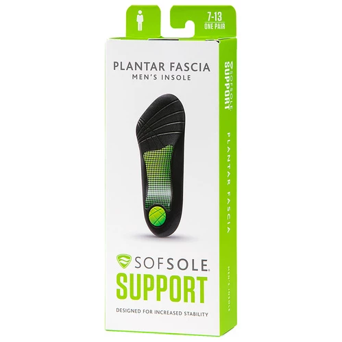 New β¨ Hot Sale π Sof Sole Men's Plantar Fasciitis Insoles Black π₯ π - Image 2